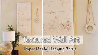 DIY Abstract Wall Art  Paper Mâché Wall Decor [upl. by Dlarej401]