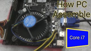 How To Unboxing motherboard amp assemble Pc Core i7 3rd Generation H61 laptopfacts video pc board [upl. by Bacchus]