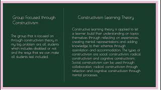 Constructivism Learning Theory Phase 1 and 2 by Audrey Baenziger [upl. by Adrienne]