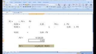 Curso de Raciocínio Lógico Como calcular o lucro sobre preço de venda Preço de custo Markup Margem F [upl. by Rex194]