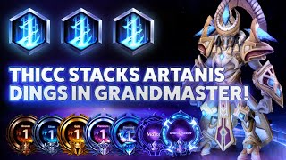 Artanis Purifier Beam  THICC STACKS ARTANIS DINGS IN GM  Grandmaster Storm League [upl. by Der]