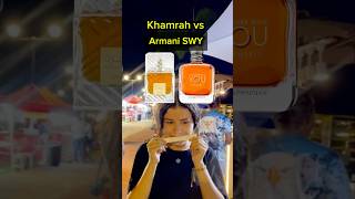 Perfume Lattafa Khamrah VS Armani Stronger with You Intensely perfumes perfumesarabes lattafa [upl. by Nissa]