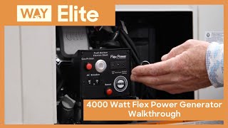 Way Elite 4000 Watt Flex Power Generator Walkthrough [upl. by Ingaberg]