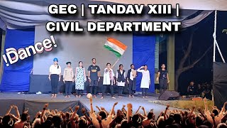 Goa College of Engineering 2024 GEC  Tandav XIII  Civil Department  Group Dance [upl. by Okimuk]