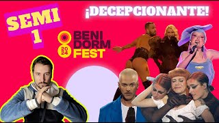 Análisis de la SEMIFINAL 1 del BENIDORM FEST 2024 [upl. by Whitelaw]