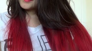 How To  Red Dip Dye Hair [upl. by Haek]