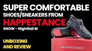 Super Comfortable Happenstance shoes for Mens  SNOW  Nightfall M 6  Quick Unboxing and review [upl. by Notlil]