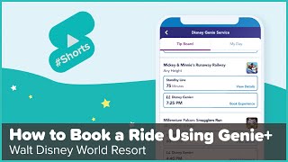 How to Book Your Rides with Disney Genie Service at Disney World  shorts [upl. by Rosemari]