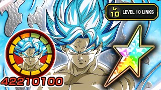 100 NEW UNIVERSE TREE SSB GOKU LEVEL 10 LINKS SHOWCASE Dragon Ball Z Dokkan Battle [upl. by Keane]