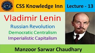 Lenin  Russian Revolution  Democratic Centralism  Imperialistic Capitalism [upl. by Melly]