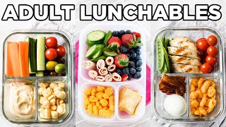 Healthy HighProtein Adult Lunchables for Work  Office Lunch Ideas by MOMables [upl. by Orthman]