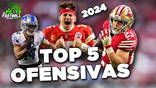 TOP 5 Ofensivas para la Temporada 2024 de la NFL [upl. by Drofniw]