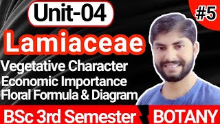 Lec05Family LamiaceaeUnit 4Identification of Angiospermic Family 23rd Sem Botany BSc [upl. by Araz858]