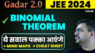 Binomial Theorem Class 12 JEE PYQs  JEE 2024 Class 12 Maths New Syllabus  Harsh SirVedantuMath [upl. by Gnilyarg]