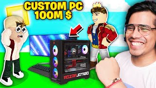 I SURPRISED JACK With 100M  CUSTOM PC🤑 Roblox [upl. by Nahraf]