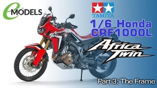 Tamiya 16 Honda CRF1000L Africa Twin 16042 Part 3 The Frame [upl. by Fermin]