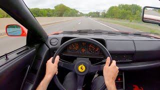 1988 Ferrari Testarossa  POV Test Drive by Tedward Binaural Audio [upl. by Yonah]