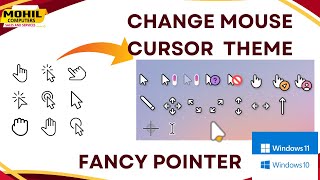 How To Change Mouse Cursor Theme  Fancy Pointer Windows 1011 [upl. by Phila939]