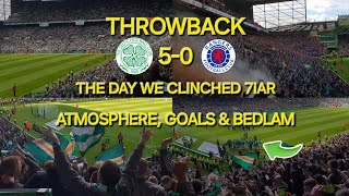 THROWBACK SPECIAL  CELTIC 50 RANGERS  ATMOSPHERE GOALS amp CELEBRATIONS [upl. by Leckie271]