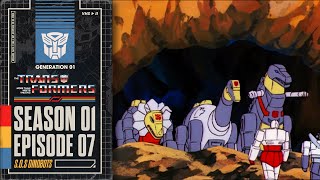 SOS Dinobots  Transformers Generation 1  Season 1  E07  Hasbro Pulse [upl. by Yrbua951]