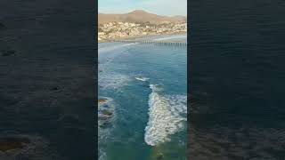 Cayucos California shoreline pier1 travel beach nature sea viralshorts viralvideo trending [upl. by Shultz]