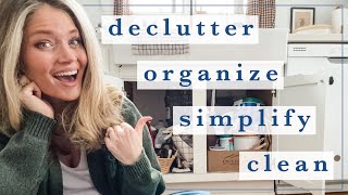 Simplifying Decluttering  Organizing My Home  Gentle Motivation Clean With Me in 2024 [upl. by Leiva880]