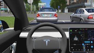 City Car Driving  Tesla Model 3  Fast Driving [upl. by Susana]