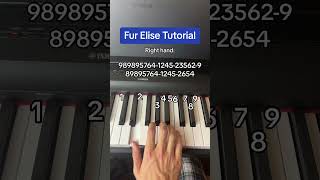 Fur Elise Tutorial Both Hands  Easy Piano Tutorial [upl. by Tuttle]