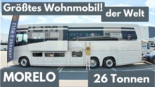 Wohnmobil GRÖẞENREKORD 2025 🫡 Morelo Grand Empire  26 Tonnen  3 Achsen  3 Zimmer Küche Bad [upl. by Ojoj677]