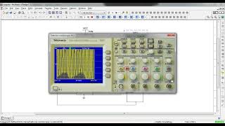 Colpitts oscillator Simulation in Multisim with tektronix 2024 [upl. by Adnofal899]