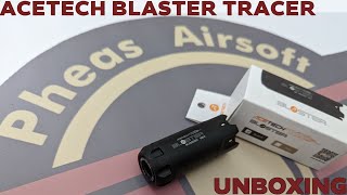 UNBOXING ACETECH BLASTER TRACER UNIT  Muzzle flash and tracer [upl. by Alledi211]