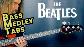 The Beatles Medley thebeatles basstabs basscover [upl. by Mott206]