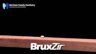 BruxZir Solid Zirconia Crown Hammer Test  McOmie Family Dentistry Chattanooga TN [upl. by Adnawed]