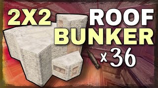 2X2 ROOF BUNKER BASE DESIGN 2020  Rust Base Build PATCHED [upl. by Haggi]