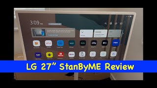 LG  StanbyME 27” Class LED Full HD Smart webOS Touch Screen  Unboxing Assembly and Review [upl. by Terces]