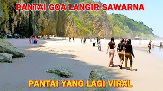 Pantai Goa Langir Sawarna Pantas Saja Pantai Ini Viral [upl. by Divadnhoj]