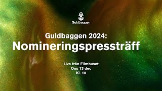 Nomineringarna för Guldbaggen 2024 presenteras [upl. by Nowahs]