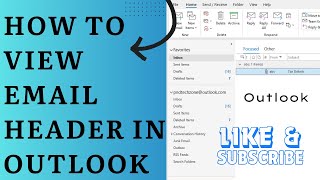 How To View Email Header In Outlook [upl. by Aonian323]