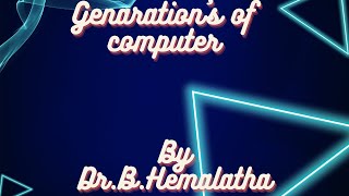 Generations of computer [upl. by Asek]