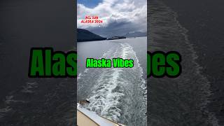 Sailing Away from Icy Strait Point Alaska 2024 travel cruiseship alaska shorts cruise [upl. by Olrak]