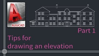 Autocad 2019  How to draw a floor plan elevation PART 1 [upl. by Ellita]