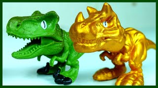 Динозавры Распаковка сюрпризов Morphox Dino Explosion Вулканы от ДеАгостини [upl. by Krystin339]