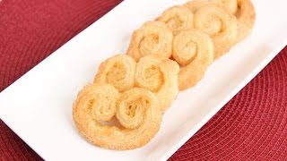 Homemade Palmiers Elephant Ear Cookies Recipe  Laura Vitale  Laura in the Kitchen Episode 742 [upl. by Panthia]