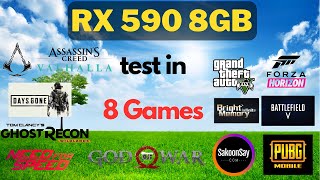 RX 590 test in 8 Games 2023  i5 6600  RX 590 Gaming test in 2023 [upl. by Boeke]