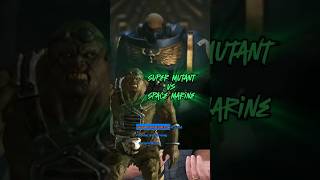 Fallout Super Mutant vs Warhammer 40k Space Marine videogames fight fallout4 gaming vs [upl. by Griffy310]