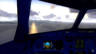 Cockpit edelweiss A332 Landing St Martin [upl. by Attesor746]