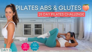 20 Min Abs and Glutes  Pilates 28 Day Challenge Day 5 [upl. by Clarabelle]