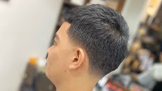 mid taper fade crop top HAIRCUT TUTORIAL [upl. by Adamson]