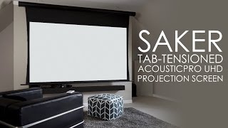 Elite Screens Saker TabTensioned AcousticPro UHD Screen [upl. by Moreno]