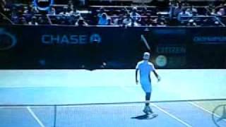 Gael Monfils hits curved winner against Richard Gasquet in 2010 US Open [upl. by Micaela]